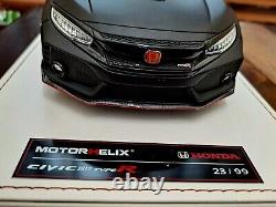 1/18 Honda Civic Type R Matt Black Resin Model. ONLY 99 made worldwide