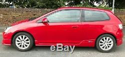 2004 Red Honda CIVIC Type S Vtec 1600 Sport Car Only 82000 Miles