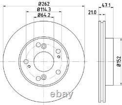 2X BRAKE DISC FOR HONDA CIVIC/IX/VII/Hatchback/VIII BALLADE INTEGRA CR-Z ACURA