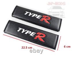 2x HONDA TYPE R CARBON Seat Belt Shoulder Cover/Civic/EP3/DC5/DC2/EK9/Type RUK