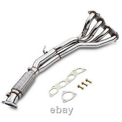 4-2-1 Stainless Exhaust Manifold Decat De Cat For Honda CIVIC Ep3 Type R 01-05