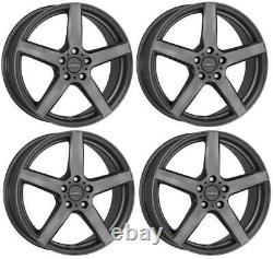 4 Dezent TY graphite wheels 7.5Jx18 5x114,3 for Honda Accord Civic CR-V CR-Z FR