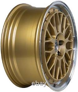 4 MB design rims LV1 7.5Jx18 ET40 5x114.3 GOLD POLISHED for Honda Civic Honda e