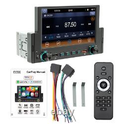 6.2in 1 Din Car Stereo BT Radio With Apple CarPlay Android Auto FM MP5 Player