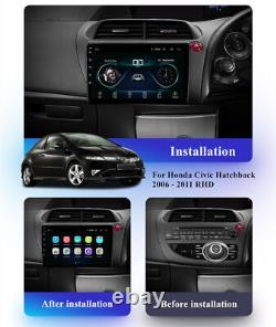 9'' Android 10.1 Stereo Radio GPS WIFI RDS For Honda Civic Hatchback 2006-2011