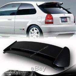 ABS Black TYPE-R Style Rear Spoiler Wing with LED For 96-00 Honda Civic Hatchback