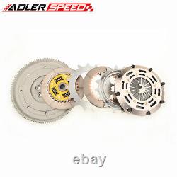 ADLERSPEED Sprung Twin Disc Clutch For 89-91 HONDA CIVIC CRX 1.5L 1.6L D15 D16