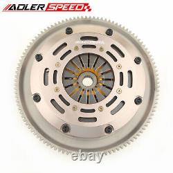 ADLERSPEED Sprung Twin Disc Clutch For 89-91 HONDA CIVIC CRX 1.5L 1.6L D15 D16