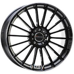 ALLOY WHEEL AVUS AC-M03 FOR HONDA 8x18 5x114.3 BLACK POLISHED LIP AA5