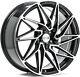 Alloy Wheels 18 1AV ZX10 Black Polished Face For Honda Civic Type-R Mk7 01-05
