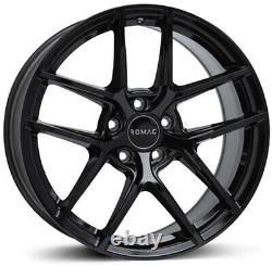 Alloy Wheels 18 Romac Diablo Black Gloss For Honda Civic Type-R Mk7 01-05