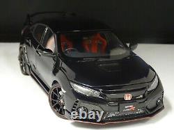 Autoart Models Honda CIVIC Type R (fk8) 2017 Crystal Black C 118 Scale