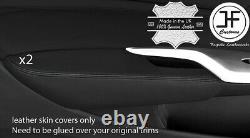 Black Stitch 2x Door Armrest Leather Cover For Honda CIVIC Type R 06-12 Style2