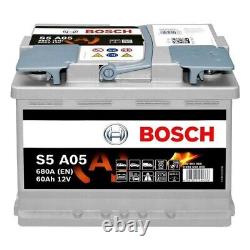 Bosch S5A05 S5 A05 Start Stop AGM Car Battery 12V 60Ah Type 027 5 YEAR WARRANTY