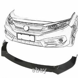 CARBON paint front spoiler front splitter fits Honda Civic X flaps diffuso