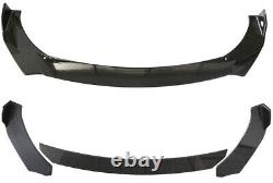 CARBON paint front spoiler front splitter fits Honda Civic X flaps diffuso