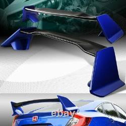 Carbon Fiber Factory Blue Trunk Type-r Style Spoiler Fit 16-20 Honda CIVIC Sedan
