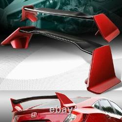 Carbon Fiber Factory Red Trunk Type-r Style Spoiler Fit 16-20 Honda CIVIC Sedan