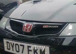 Carbon Mugen style Grill for Honda Civic Type R FN2 06 -11 BADGES INCLUDED MK8