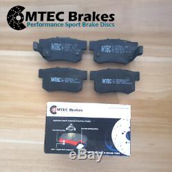 Civic 2.0 Type-R EP3 01-05 Front Rear DrilledGrooved Brake Discs MTEC Pads