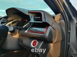 Civic FK8 Carbon Dashboard Trim Covers Interior RHD HONDA TYPE R 5 PART