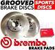 Civic TYPE R EP3 2001-05 FRONT GROOVED Brake Discs & BREMBO Pads Uprated