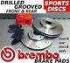 Civic TYPE R FN2 07-11 FRONT & REAR Drilled/Grooved Brake Discs & BREMBO Pads