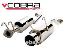 Cobra 2.5 Cat Back Exhaust (Round Tip) for Honda Civic Type R EP3 (01-06)