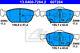 Disc Brake Pad Set ATE Fits HONDA Civic IX X 45022-TGN-G00