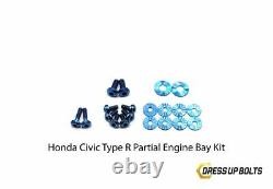 Dress Up Bolts for Civic Type R 17-21 K20C1 Titanium Partial Engine Bay Kit Gold