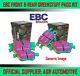 Ebc Greenstuff Front + Rear Pads Kit For Honda CIVIC 1.4 (mb2) 1999-00