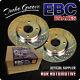 Ebc Turbo Groove Front Discs Gd298 For Honda CIVIC Crx 1.5 1984-86
