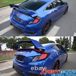Fits 16-20 Honda Civic 10th Gen X Coupe 2-Door Type-R ABS Trunk Spoiler Wing