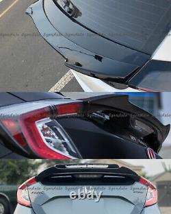 Fits 2017-2021 Honda CIVIC Hatchback Type-r Style Wing + Duckbill Spoiler Combo