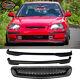 Fits 96-98 Honda Civic 3Dr T-R Style PP Front Rear Bumper Lip & ABS Hood Grille