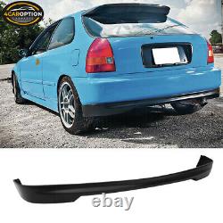Fits 96-98 Honda Civic 3Dr T-R Style PP Front Rear Bumper Lip & ABS Hood Grille