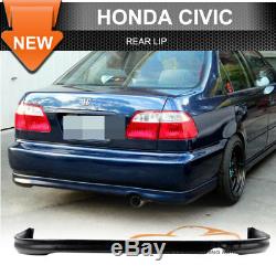 Fits 96-98 Honda Civic 4Dr EJ PP Front & Rear Bumper Lip Spoiler & Window Visors