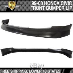 Fits 99-00 Honda Civic 2 4 Door Front Lip + Rear Lip + Hood Grille + Fog Lights