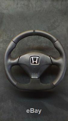 Flat Bottom Steering Wheel Honda Acura CIVIC Sport Type R VII Gen. Alcantara