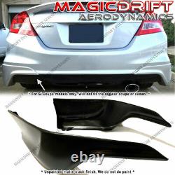 For 12-13 Honda Civic 9th Gen Coupe Si HFP Style Rear Bumper Corner Lip Spats