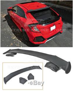 For 16-Up Honda Civic Hatchback JDM SPOON Style Rear Roof Wing Spoiler