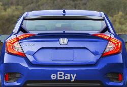 For 2016-19 Honda Civic 4DR/Sedan TYPE-R Factory Blue Trunk Carbon Fiber Spoiler
