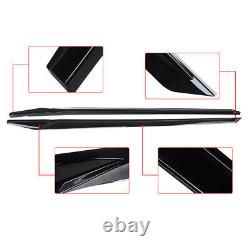 For 2022+ Honda Civic 11th Gen Saloon Style Side Skirt Extension Lip Gloss Black