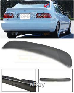 For 92-95 Honda Civic EG9 Sedan PRIMER BLACK Ferio Style Rear Spoiler Lid Wing