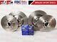 For CIVIC Fk Type R 15- Front Rear Performance Drilled Discs Ebc Red Brake Pads