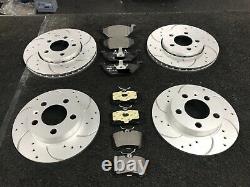 For Honda CIVIC Type R Fn2 Brembo Front &rear Drilled Grooved Brake Discs & Pads
