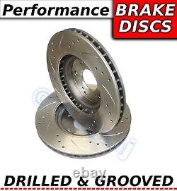 HONDA ACCORD 2008- Drilled & Grooved Sport FRONT Brake Discs Rotors