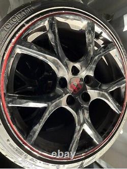 HONDA CIVIC TYPE-R FK2 ALLOY WHEEL IN BLACK/RED With Yokohama Tyres