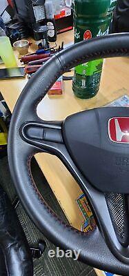 HONDA Civic FD2 Type R Genuine Leather Steering Wheel jdm rare