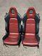 HONDA S2000 RED/BLACK LEATHER SEATS PAIR AP1 AP2 99-05 Type-R CRX CIVIC INTEGRA